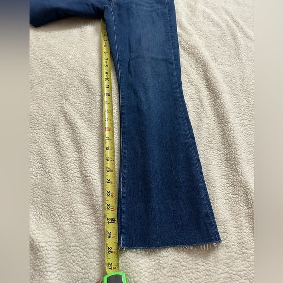 Loft Curvy Kick Crop Jeans Boot cut  Womens Size 2/26 High Rise Cotton Stretch - Picture 6 of 12